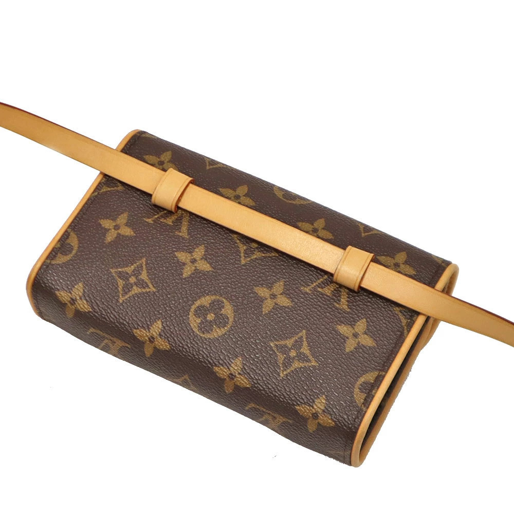 Louis Vuitton Pochette Florentine Waist Pouch Clutch Canvas Brown